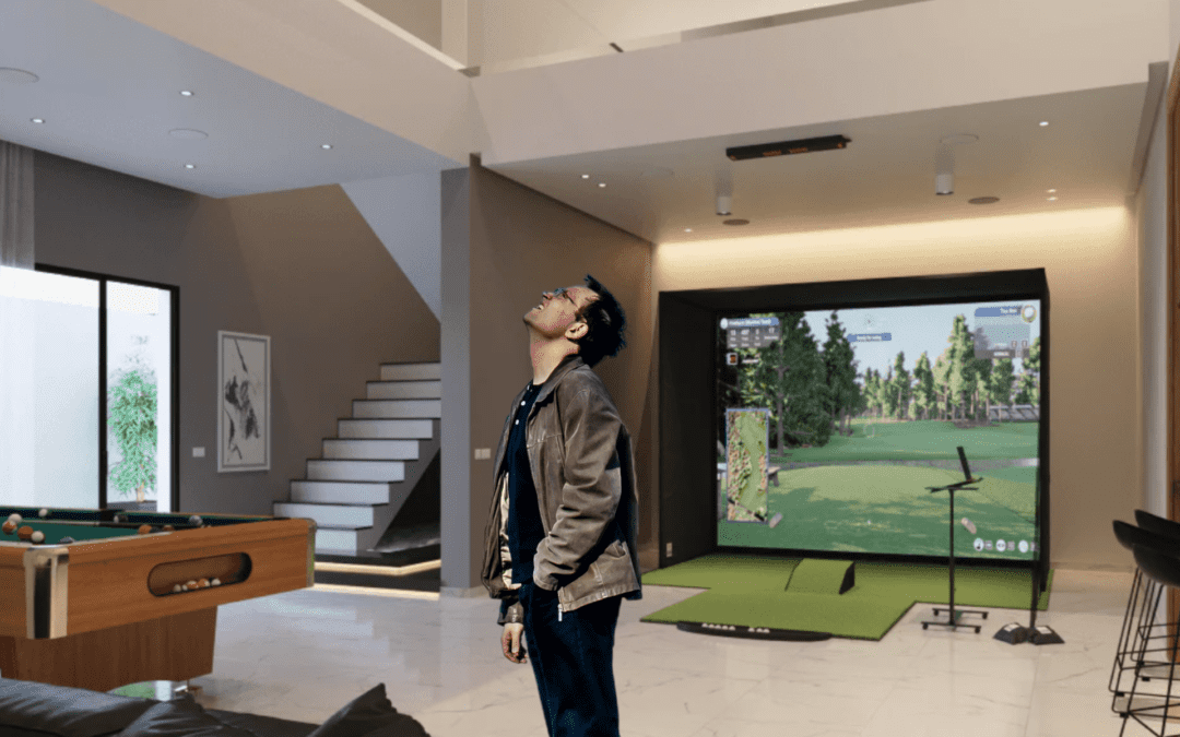 ceiling height for a golf simulator