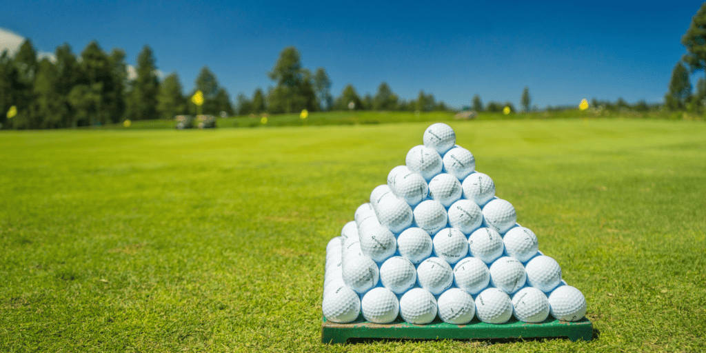 A selection of golf balls for different skill levels
