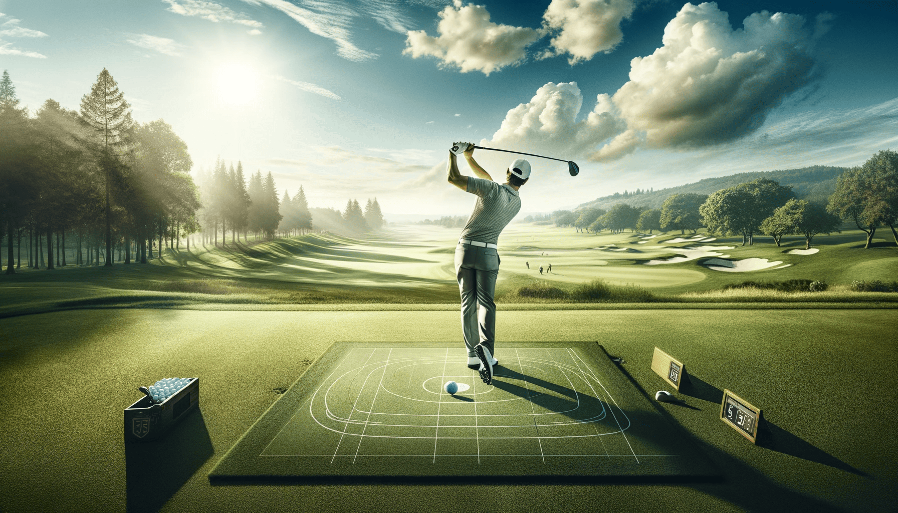 golfer playing outdoors