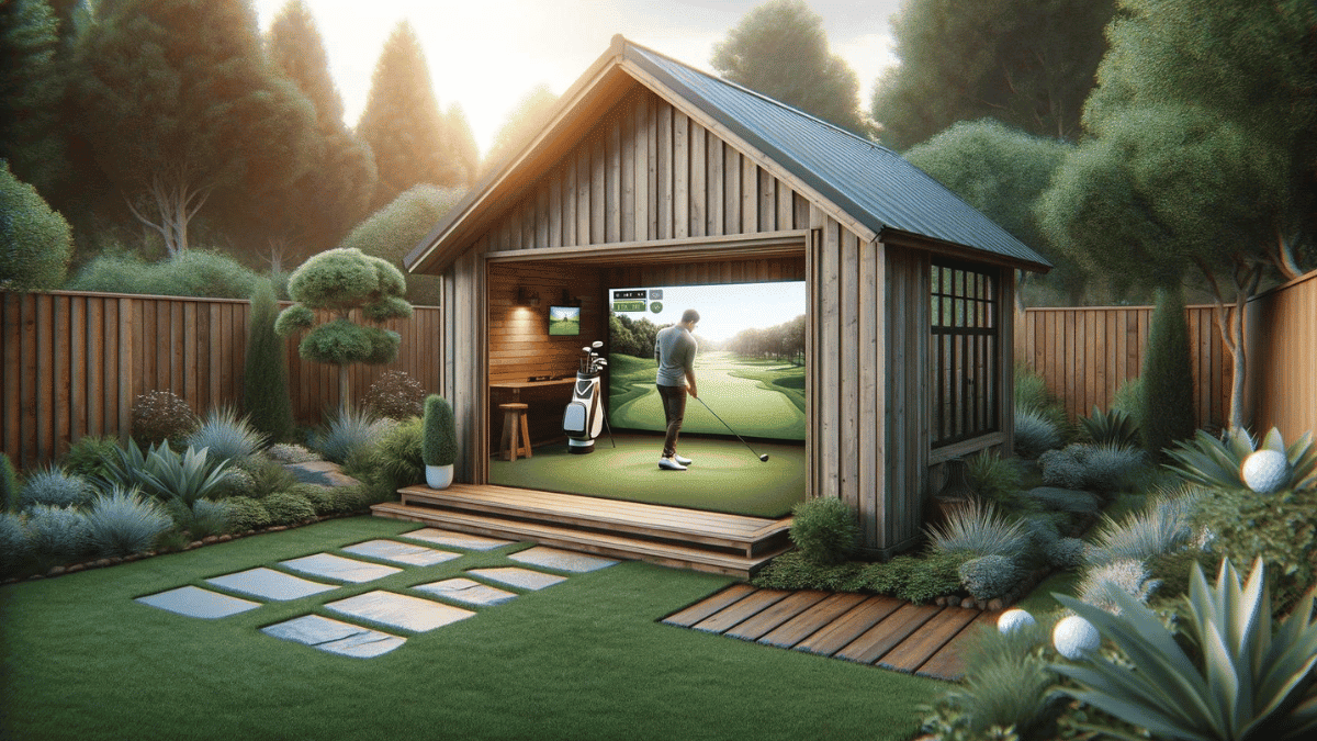 Back garden golf simulator