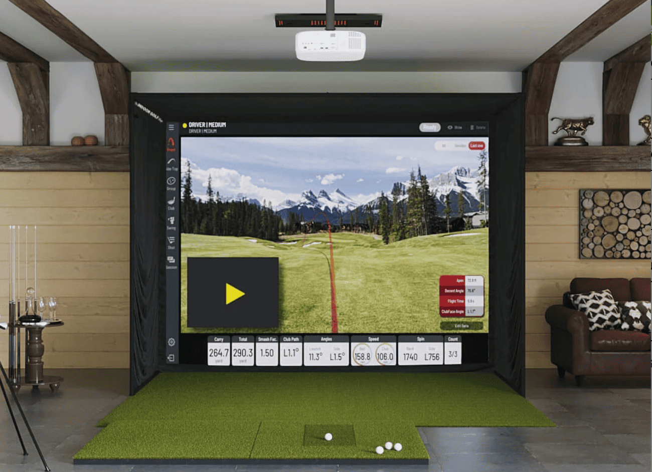 Uneekor EYE XO SIG10 Golf Simulator Package